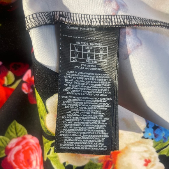 Guess Scuba Floral Skirt 
Style #W4FD87K3PP0 - Picture 4 of 6